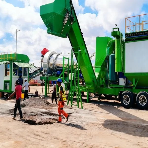 Centrale d’enrobage mobile à tambour