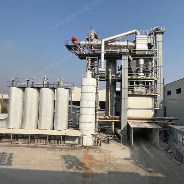 Centrale de malaxage d’asphalte intégrée à cycle forcé