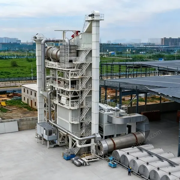 Centrale de malaxage d’asphalte intégrée à cycle forcé