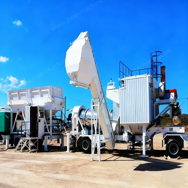 Centrale d’enrobage mobile à tambour